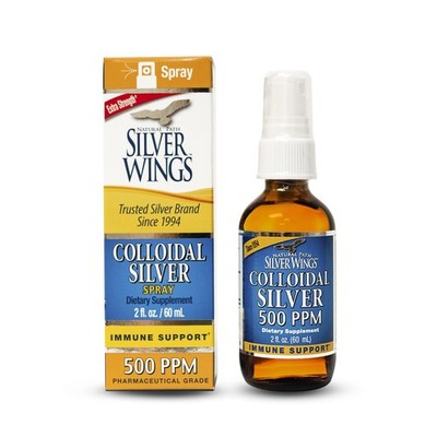 Natural Path Silver Wings Colloidal Silver - Extra Strength Liquid Immune Sup...