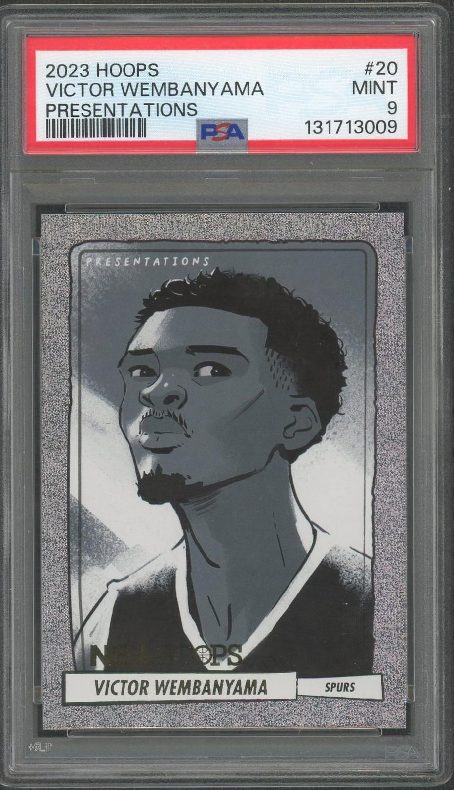 2023/24 Panini Hoops Victor Wembanyama Presentations #20 PSA 9