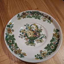 2 Mason's STRATHMORE GREEN MULTICOLOR 5-7/8" Bread Plates
