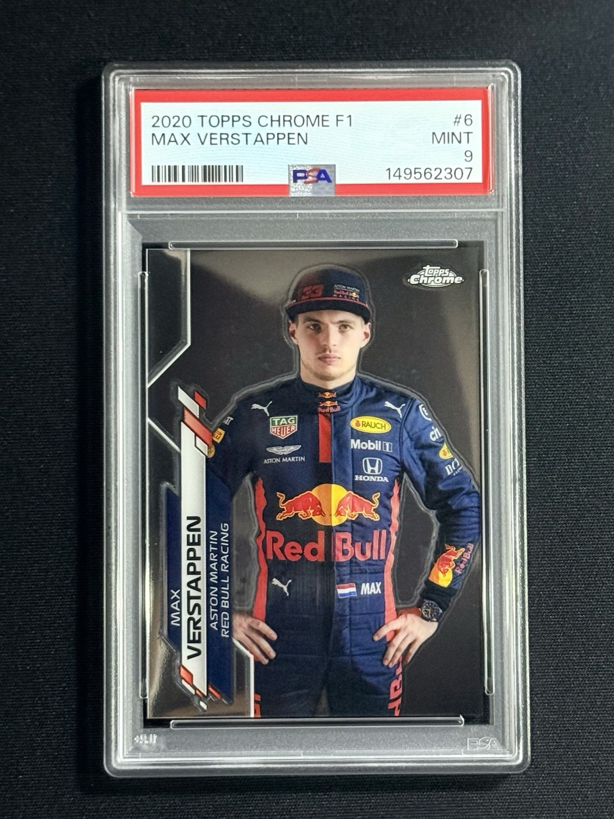 2020 Topps Chrome F1 #6 Max Verstappen Portrait Rookie RC PSA 9 MINT 307