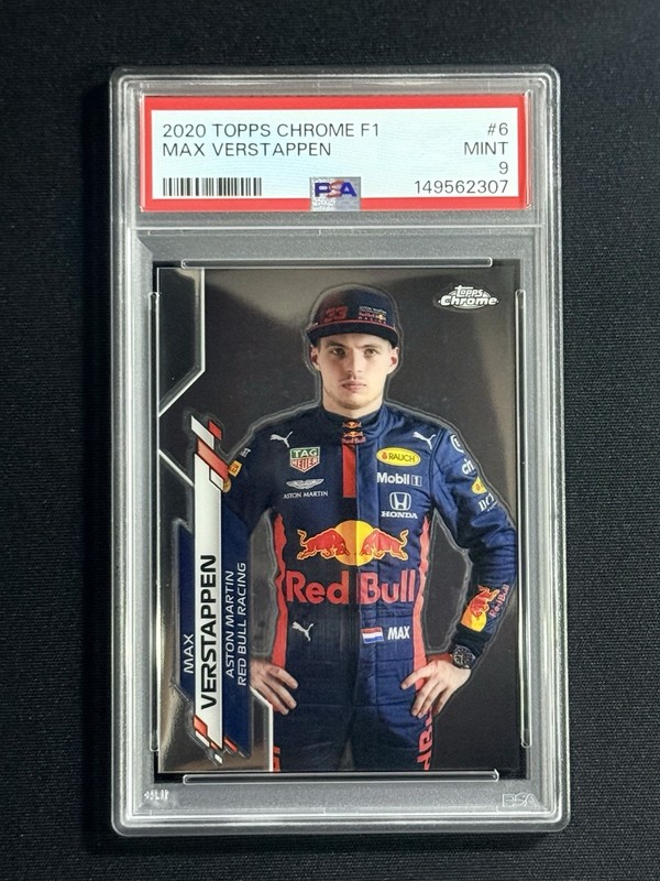 2020 Topps Chrome F1 #6 Max Verstappen Portrait Rookie RC PSA 9 MINT 307