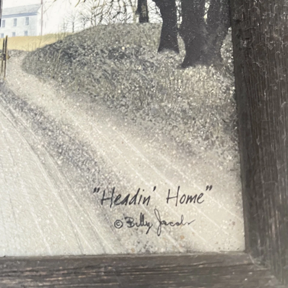 Amish Buggy 11x13 Framed Print HEADIN HOME by Billy Jacob’s ROAD TO FARMHOUSE - Image 2 of 4