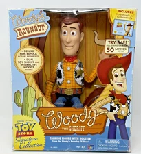 Thinkway Toys Woody Sheriff Talking Figure Roundup Signature Collection -Read