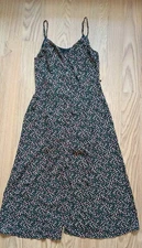 Womens Small Sienna Sky Black Floral Maxi Sundress Dress