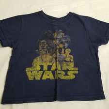 Baby Gap Junkfood Star Wars T-Shirt Navy Blue Size 2 Years A New Hope S/S
