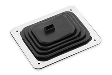 Indy rubber floor boot w/ trim plate for Hurst chrome shifter sticks