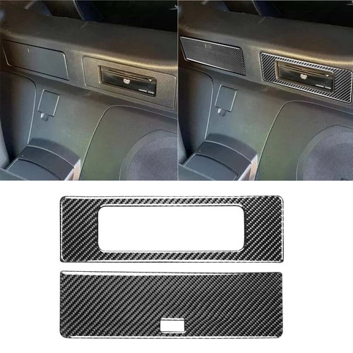 2* Carbon Fiber DVD Control Panel & Storage Box Cover Sticker For 350Z ...
