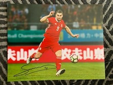 Wales Sam Vokes Autographed Signed 11x14 Photo COA #2