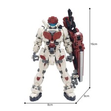 Figura de acción robot rojo sin usar, en caja, conjunto de bloques de construcción modelo de película mecánica ladrillos juguete regalo