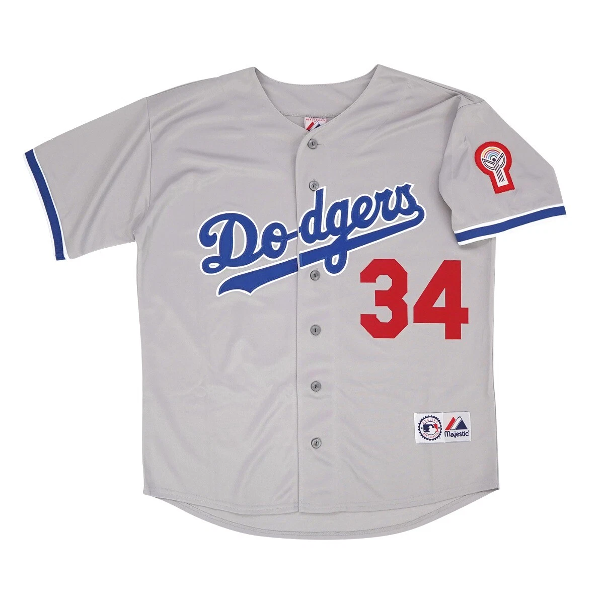 Fernando Valenzuela 1981 Los Angeles Dodgers Grey Road Jersey w