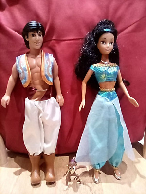 Disney/Simba Toys Jasmin, Aladdin & Abu Affe Puppen