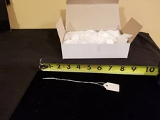 Price Tags  #3 White Blank w/5 inch String Strung 7/8 w x 15/16 h Box of 1000