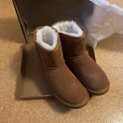 Damen Echt Lammfell Boots Gr. 41 NEU mit Karton Echt Leder Winter  Boots