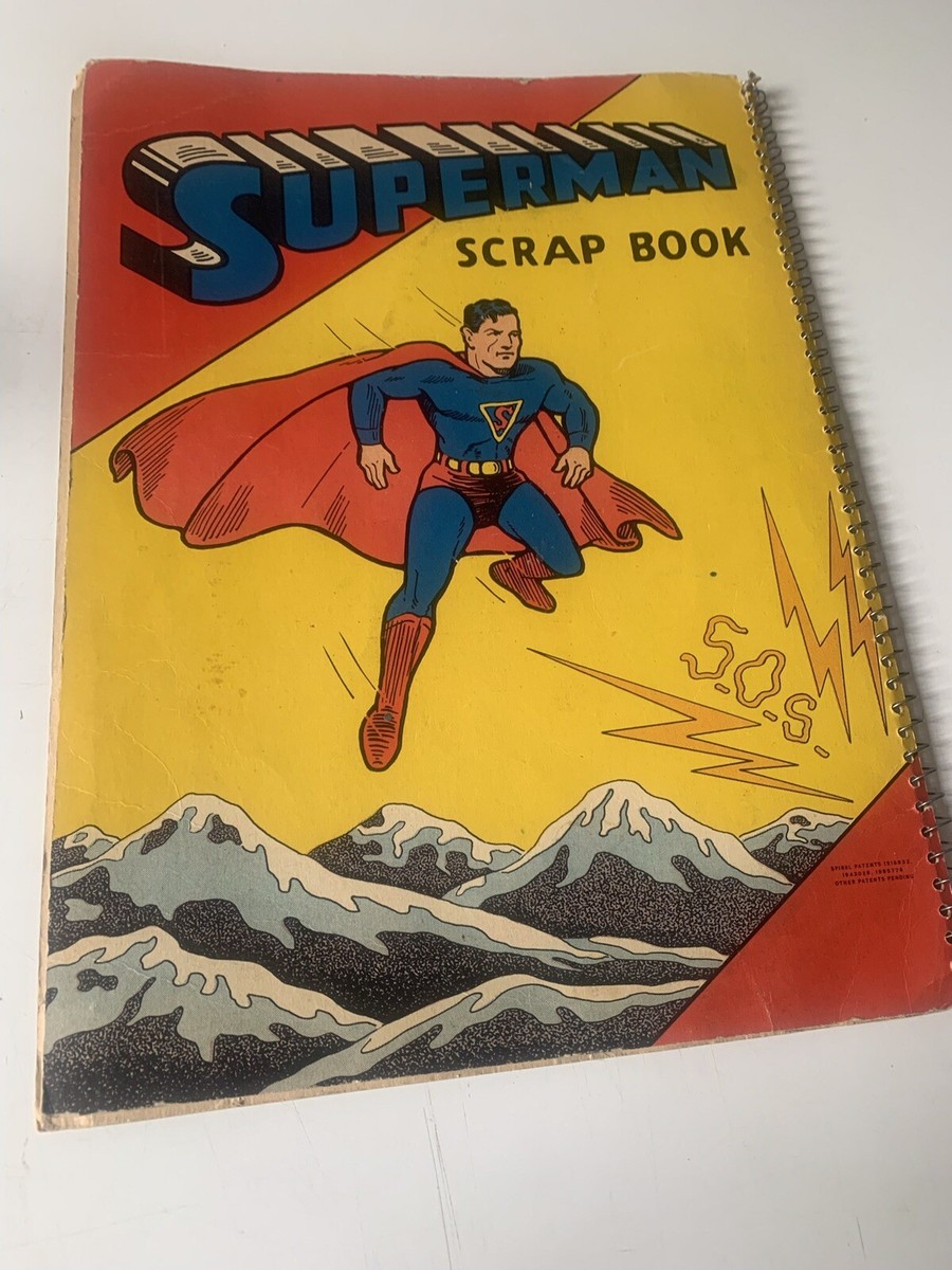 1940 SUPERMAN #2 Golden Age DC Comic Scrapbook #1503
