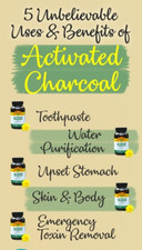 Country Life Coconut Activated Charcoal 260 mg 100 Vegan Caps