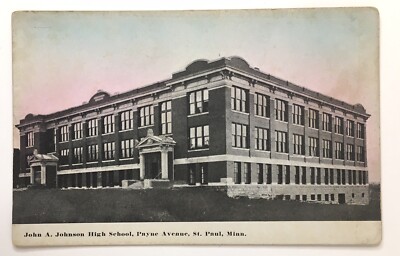 John A. Johnson High School Payne Ave St. Paul Minnesota MN Postcard UP