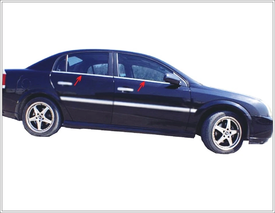 Chrome Windows Lower Trim 4pcs S.STEEL Vauxhall Opel VECTRA C HB-SALOON 2002-UP - Image 4 of 4