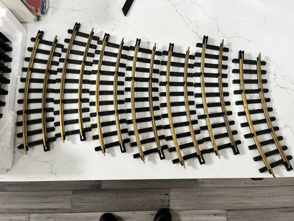 VINTAGE Bright ELECTRIC G Scale Train Set, W.A.R.R. #376 - READ! - Image 3 of 4