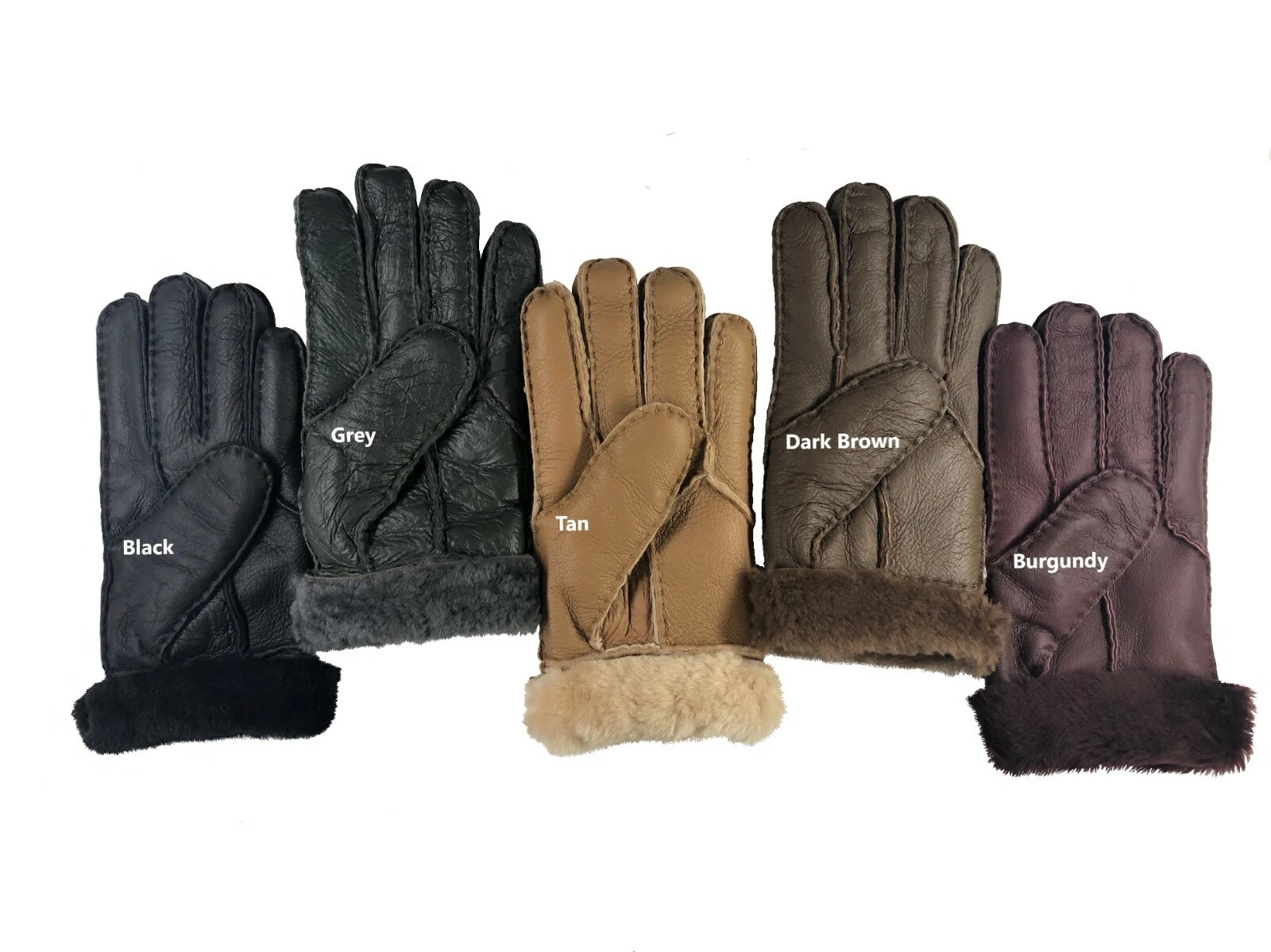 Womens Genuine Sheepskin Leather Gloves