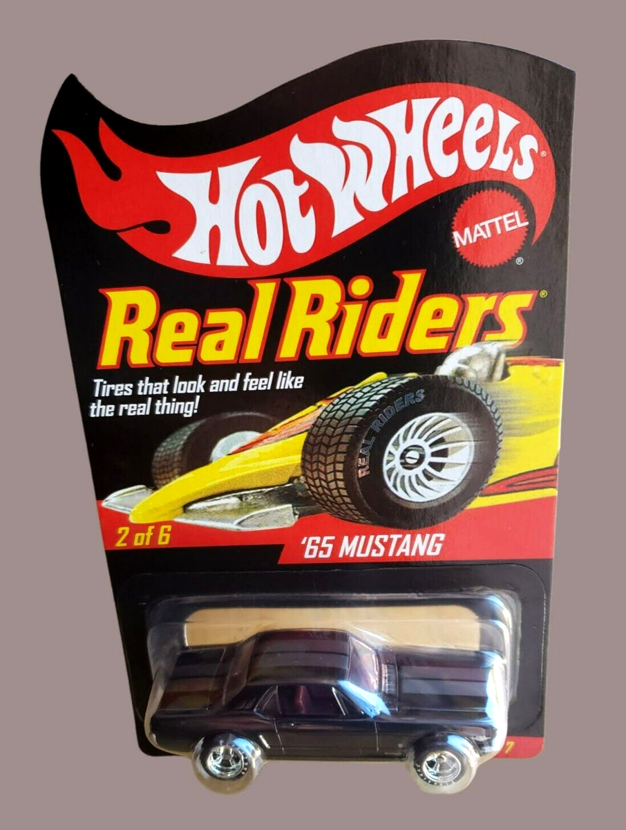 Hot Wheels '65 Mustang Hardtop Real Riders Series 7 Black Hot Wheels '65 Mustang Hardtop Real Riders Series 7 Black