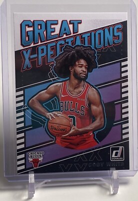 2019-20 Donruss Great X-Pectations Coby White Chicago Bulls Card #21 W/Top Load