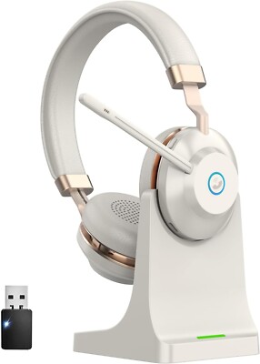 Earbay Wireless Headset, Bluetooth Headset mit Mikrofon Noise Cancelling & USB