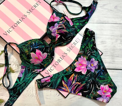 Victoria's Secret Swim Twist Removable Push-Up Brazilian Cheeky