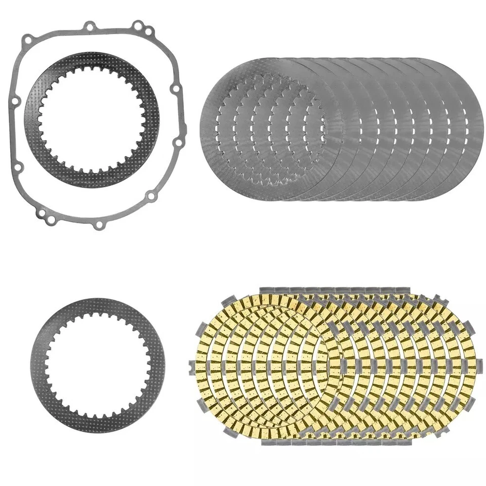 Kit de placas de aço de fricção de embreagem para Kawasaki Ninja ZX-9R ZX9R ZX900 1998 - 2003 - Imagem 2 de 4