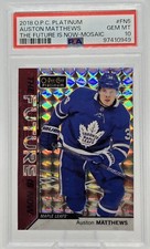 Auston Matthews 2018-19 O-Pee-Chee Platinum The Future Is Now Mosaic SSP PSA 10