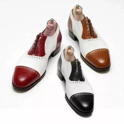 Goodyear Welted Handmade Leather Derby Shoes Lace Up Dress Shoes Office Shoes