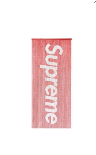 SUPREME BAMBOO BEADED CURTAIN RED DEADSTOCK NEW IN BOX FW17 - Picture 1 of 6