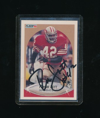 ronnie lott signed football