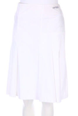 AIRFiELD Skirt Cotton Rhinestone Logo L white authentic signature