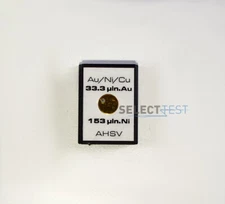 FISCHER TECHNOLOGY Au/Ni/Cu AHSV: 33.3 uin Au, 153 uin Ni CALIBRATION STANDARD