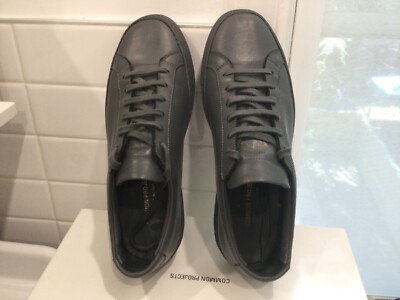 Men s Common Projects, Low, leather, gray, 6 (US), pre-owned