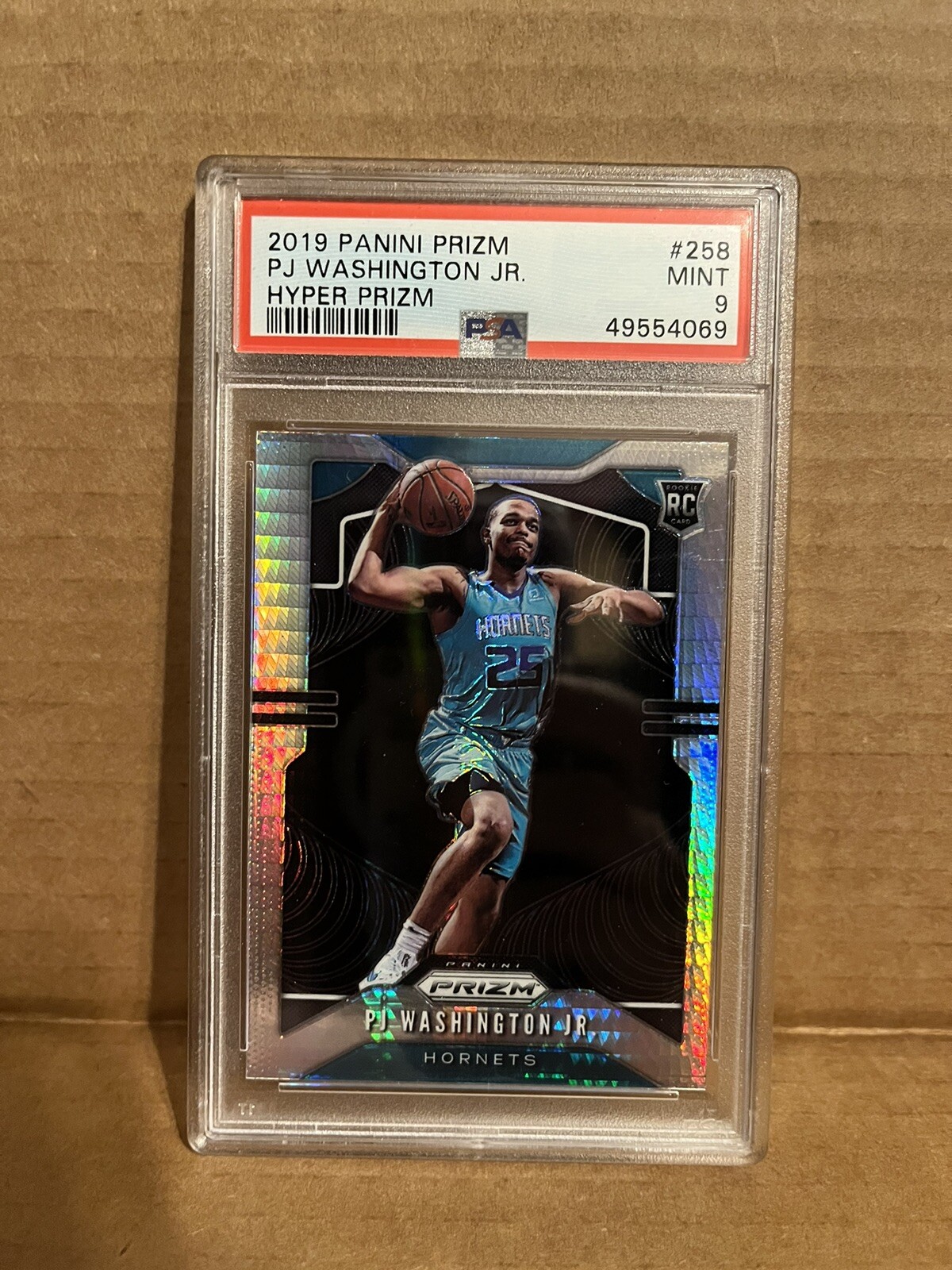 2019-20 Panini Prizm PJ Washington Jr. Rookie RC Hyper Prizm PSA 9! Hornets!