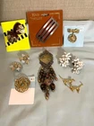Lot of fun vintage and modern costume jewelry, some marked, Western Germany