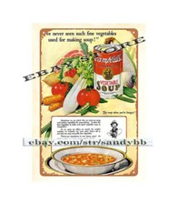 1925 Campbell's Vegetable Soup metal tin sign reproduction reproduction signs