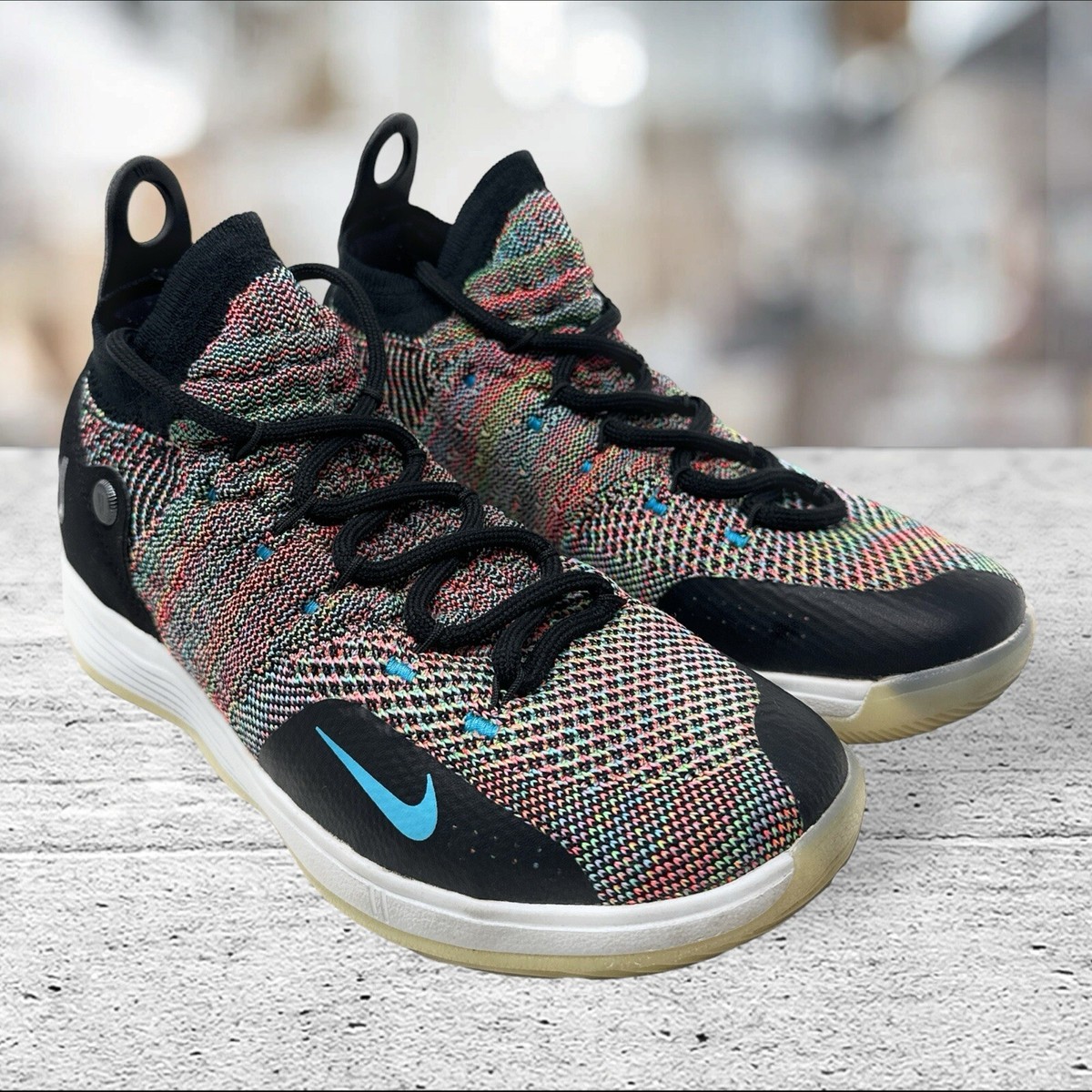 Nike KD XI 11 Kevin Durant React Flyknit Multi-Color GS Size 5Y