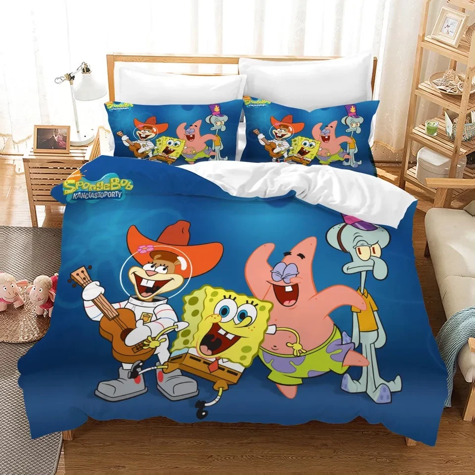 Funny Cartoon SpongeBob SquarePants Ver5 Full Bedding Set