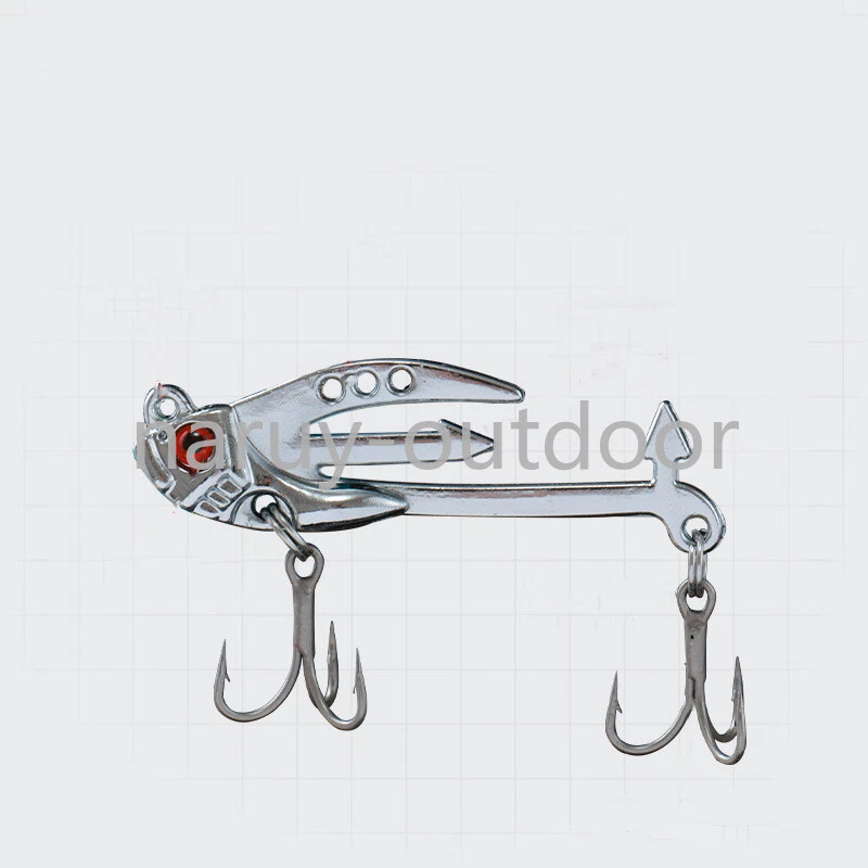 Paquete de 5 señuelos de pesca de metal VIB con cebo suave de largo lanzamiento para bagre lubina trucha Foto 2 de 4