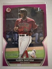 2023 Bowman - Prospects Ruben Santana #BP-42 Fuchsia /299 (RC)