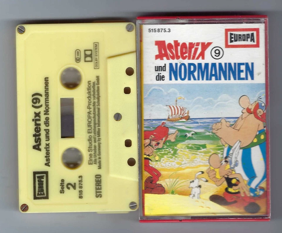 MC Kassette Asterix  und die Normannen, Folge 9 gelb geschraubt Angebot EUROPA - Bild 1 von 1