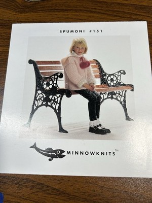 Minnowknits #151 Spumoni Knit Pattern size 6 mo-6 yr Girl Sweater 1995 VTG NOS