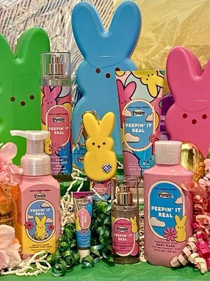 Bath & Body Works PEEPS Collab Peepin' It Real 8 Pc Bath SET w/ PB Holder RARE!
