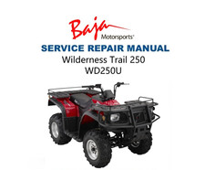 Baja Wilderness Trail 250 Service Manual | WD250U | USB & Link