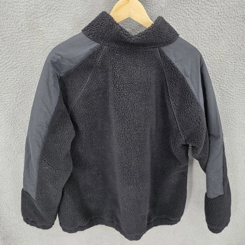 Fred Perry Jacket Mens XL Black Fleece Half Zip Windbreaker image 5