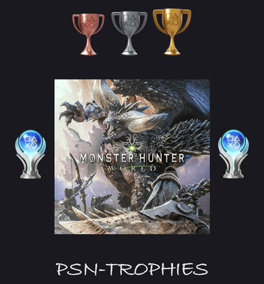 Monster Hunter World PS4 Trophäen 100% Platinum Trophy Service (safe/legit)