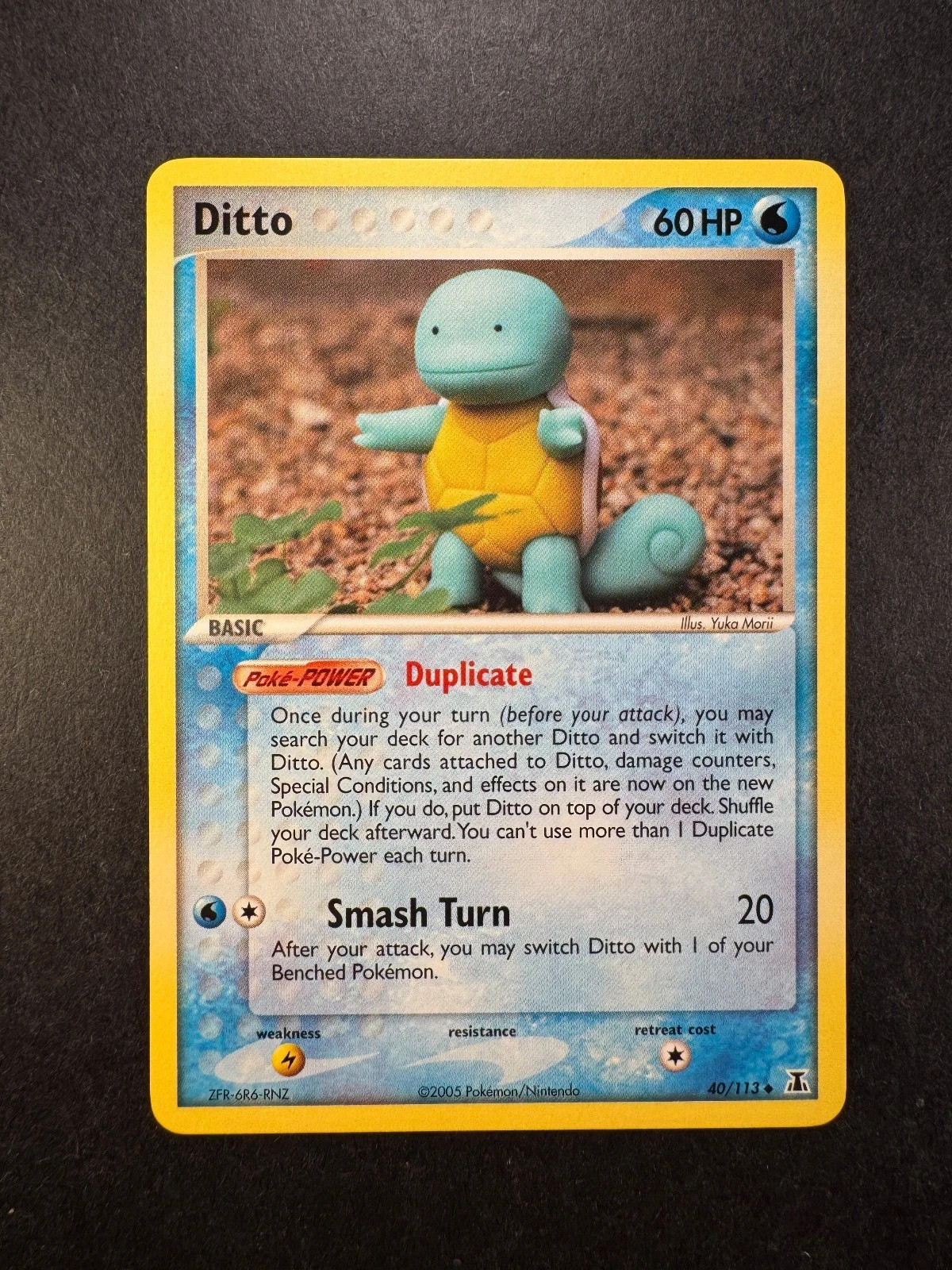 2005 POKEMON DITTO (SQUIRTLE) EX DELTA SPECIES 40/113 NON-HOLO REGULAR