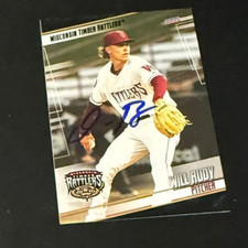 Will Rudy 2024 Wisconsin Timber Rattlers signed autograph baseball card b